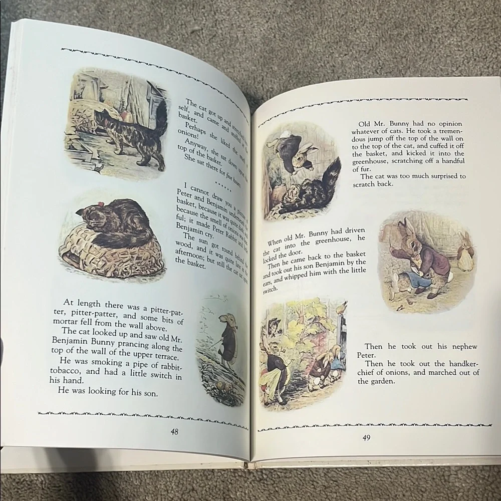 1980 Edition Peter Rabbit Giant Treasury Book - Picture 4 of 7